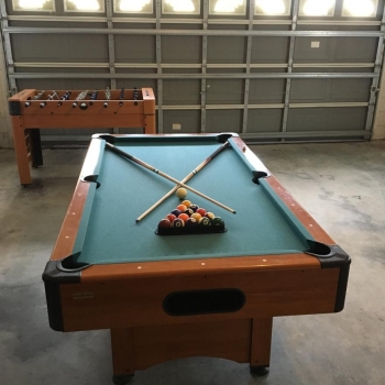 Pool Table and Foosball Table