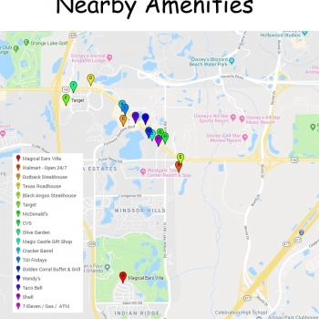 Nearby Amenities like Restaurants, Shops, Grocery Stores, Gas Stations, and ATMs